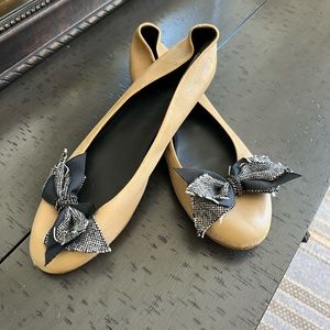 J. Crew ballet flats with bow 9.5
